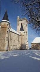 ouvrir dans la visionneuse : Le Château de Champdor sous la neige