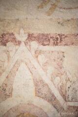 Ouvrir l'image Détail des peintures du choeur, arcature
