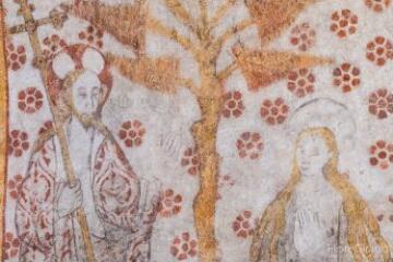 Ouvrir l'image Détail des peintures de la nef