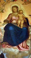 Ouvrir l'image Tableau Vierge du Rosaire (détail)