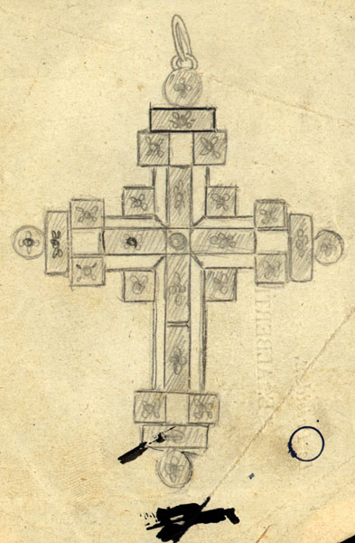 schema croix pendentif